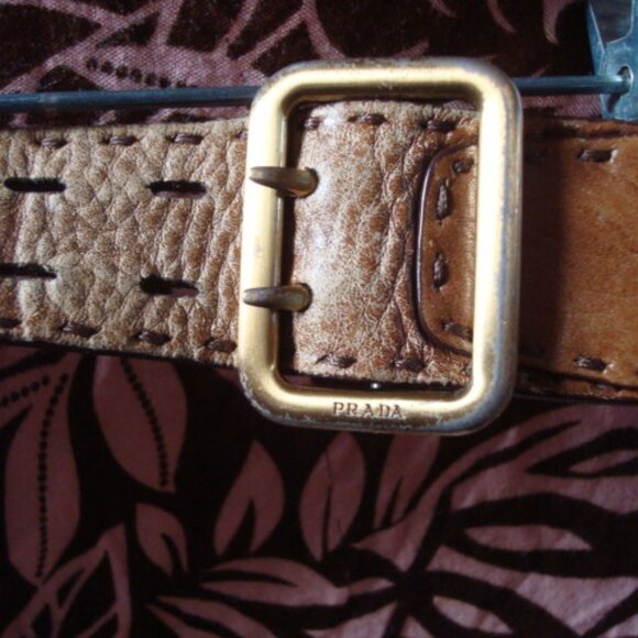 Prada purse OBO handbag shoulder bag BOHO 70's vintage vtg grandmacore hippie - Picture 3 of 14